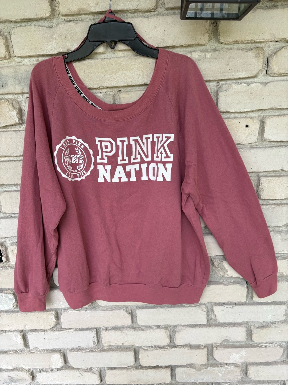 PINK Victoria's Secret Mauve PINK Nation Sweatshirt